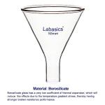 Heavy-Duty Borosilicate Glass Powder Funnel