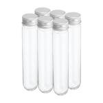 80ml Plastic Test Tubes with Screw Caps - 6 Pack