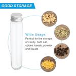 80ml Plastic Test Tubes with Screw Caps - 6 Pack