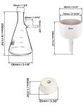 QWORK 1000ML Buchner Funnel and Filter Flask Set