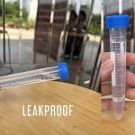 50 Pack 15ml Leakproof Centrifuge Test Tubes