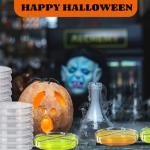 60 Pcs Sterile Plastic Petri Dishes with Lids