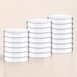 30 Pack Thick Plastic Petri Dishes with Lids