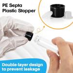 30PCS 4ml Clear Glass Vials with Screw Caps