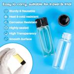 30PCS 4ml Clear Glass Vials with Screw Caps