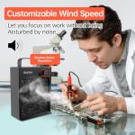 BlueDate HEPA Solder Fume Extractor Fan