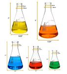 Borosilicate Glass Flask Set - 50 to 1000ml