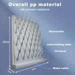 YTFLOT Wall-Mount Lab Drying Rack with 52 Pegs