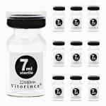Vitorinca 7ml Sterile Glass Vials, 10 Pack