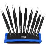 9-Piece Precision ESD Anti-Static Tweezers Set