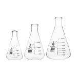Borosilicate Glass Flask Set, 2000ml, 1000ml, 500ml