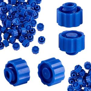 350 Pcs Blue Syringe Tip Caps for Labs