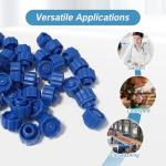 50Pcs Luer Lock Caps for Syringes and Bottles