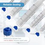 50Pcs Luer Lock Caps for Syringes and Bottles