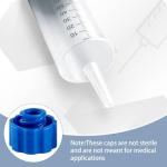 350 Pcs Blue Syringe Tip Caps for Labs