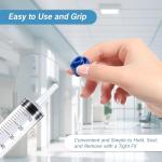 50Pcs Luer Lock Caps for Syringes and Bottles