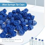 50Pcs Luer Lock Caps for Syringes and Bottles