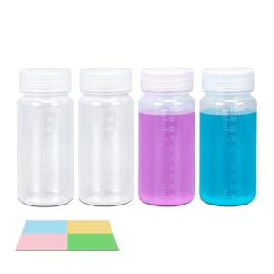 ASEVAT 4-Pack Wide Mouth Plastic Reagent Bottles