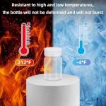 ASEVAT 4-Pack Wide Mouth Plastic Reagent Bottles