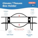 Wall-Mount Glove Holder - Durable Metal Organizer