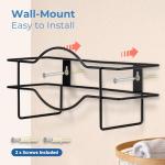 Wall-Mount Glove Holder - Durable Metal Organizer
