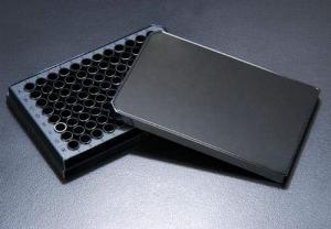 Black 96-Well Flat Bottom Culture Plates, Sterile