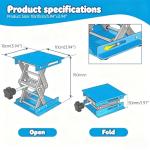 Mini Scissor Jack Stand 4x4 Inch, Non-Slip Base