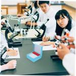 Sky-Blue Microcentrifuge Tube Holder for Freezer Storage