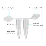 500pcs 1.5ml Conical Centrifuge Tubes with Caps