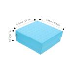 Sky-Blue Microcentrifuge Tube Holder for Freezer Storage