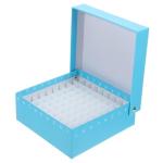 Sky-Blue Microcentrifuge Tube Holder for Freezer Storage