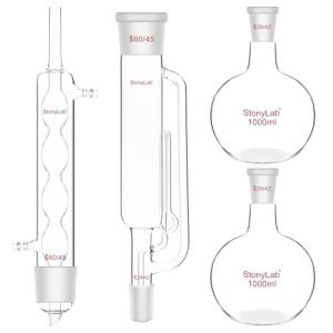 Soxhlet Extraction Apparatus with Borosilicate Glass Flasks