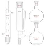 Soxhlet Extraction Apparatus with Borosilicate Glass Flasks