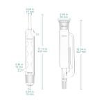 Soxhlet Extraction Apparatus with Borosilicate Glass Flasks
