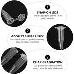 500pcs 1.5ml Conical Centrifuge Tubes with Caps