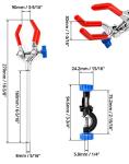 QWORK Adjustable Lab Clamp with 3 Prong Design