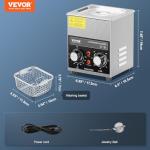 VEVOR 2L Sonic Cleaner with Heater and Timer