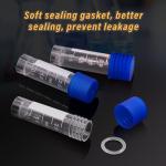 100 Pcs 2ml Vials with Screw Caps - Blue