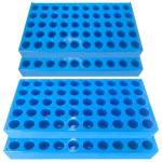 4 Pack Vial Rack with Numbered Labels for HPLC