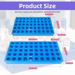 4 Pack Vial Rack with Numbered Labels for HPLC