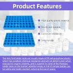 4 Pack Vial Rack with Numbered Labels for HPLC