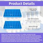 4 Pack Vial Rack with Numbered Labels for HPLC