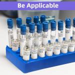 4 Pack Vial Rack with Numbered Labels for HPLC