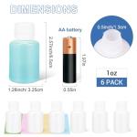 UMETASS 1 oz Leak-Proof Lab Reagent Bottles 6-Pack