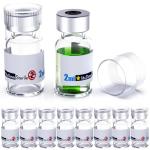 Sterile Glass Vials with Reusable Caps (2ml, 10pcs)
