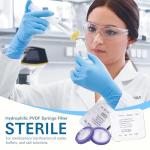 Sterilized PVDF Syringe Filters 20 Pack, 0.22 um