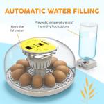 Okkobi M12 Automatic Egg Incubator with Turner