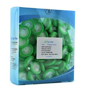 Simsii 25mm PES Syringe Filters, 0.45um Pore Size