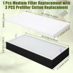 LemonRoad 4 Pack Filter Refills for Fume Extractor