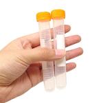20 Pack 15ml Orange Centrifuge Tubes with Caps